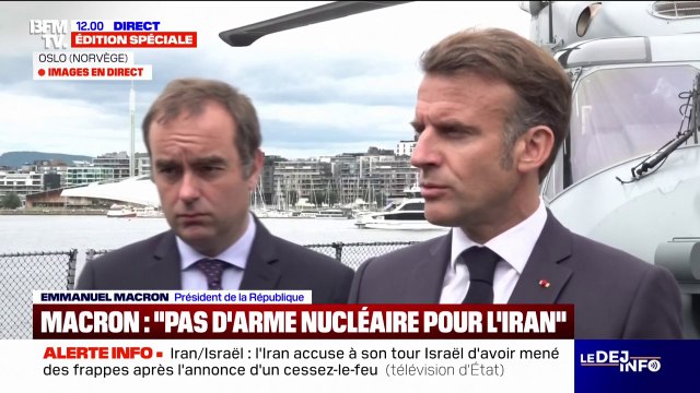 Pour Emmanuel Macron , il faut absolument éviter que l'Iran n'aille sur le chemin de l'enrichissement clandestin d'uranium