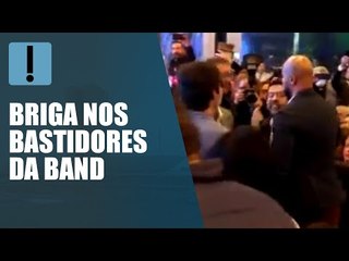 André Janones e Ricardo Salles brigam nos bastidores do debate da Band