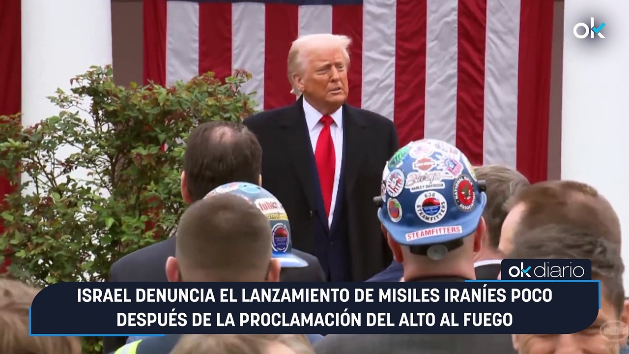 Israel denuncia el lanzamiento de misiles iraníes poco después de la proclamación del alto al fuego