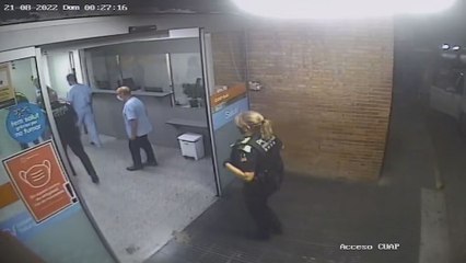 Así salió y entró Brian Ríos del centro de salud