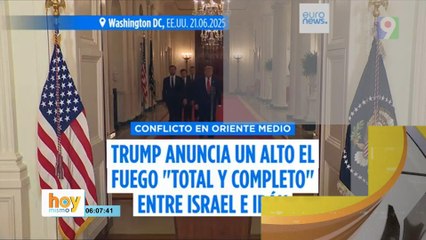 Donald Trump "Alto al Fuego entre Israel e Irán" | Hoy Mismo