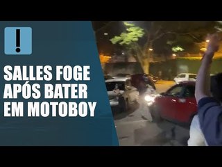 Ex-Ministro de Bolsonaro, Ricardo Salles bate em motoboy e foge