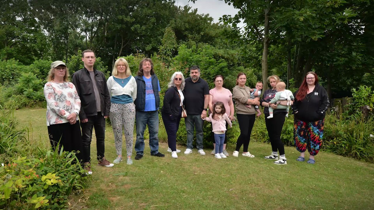 Residents in Rockhurst Drive, Eastbourne, are against houses being built on their communal garden