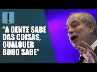 “O coisa ruim e o coisa pior”, diz Ciro sobre Lula e Bolsonaro