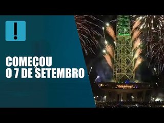 Queima de fogos na Torre de TV abre comemorações do Bicentenário da Independência