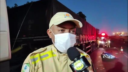 Carro que seguia para Cascavel se envolve em acidente com morte na BR-163