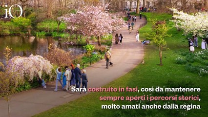 Un ponte di vetro, due giardini e statue: a Londra il memoriale dedicato alla regina Elisabetta II