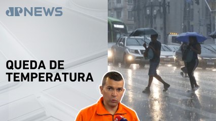 Defesa Civil emite alerta para frio intenso e temporais em SP; tenente explica