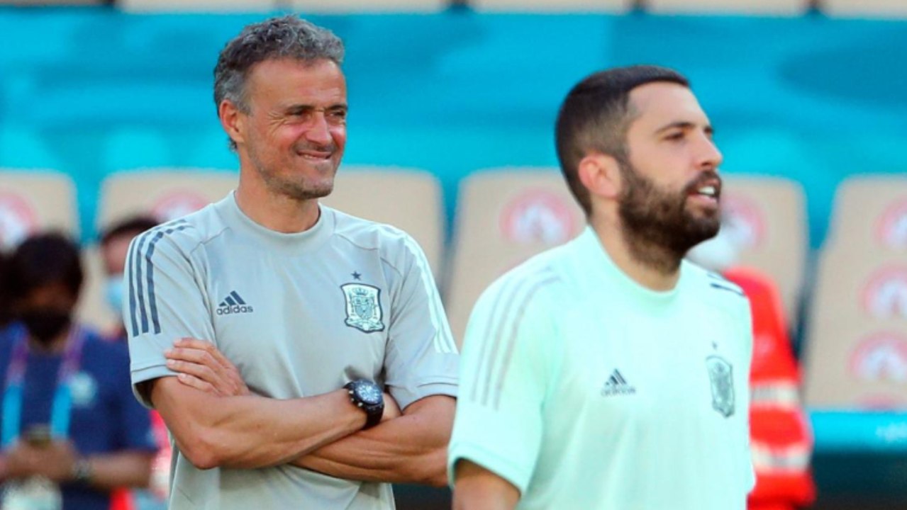 Jordi Alba: "Siempre lo he dicho, para mí Luis Enrique es el mejor del mundo"