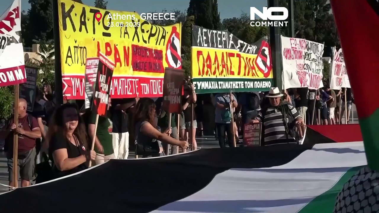 Grèce : des milliers de manifestants contre les frappes américaines sur les sites nucléaires iraniens