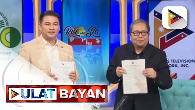 Contract signing ng PTV at PCA, layong maitampok ang mga coconut-based food sa segment na 'Sarap Pinoy with PCA' ng Rise and Shine Pilipinas