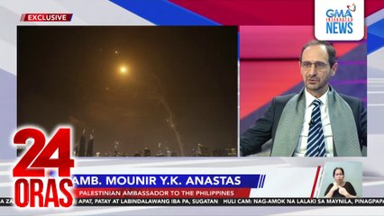 Palestinian Amb. to the Phl Mounir Anastas: Paglilihis sa sitwasyon sa Gaza ang opensiba ng Israel vs. Iran | 24 Oras