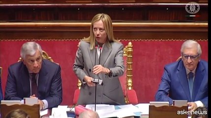Meloni in Senato: "Non rispondo alle provocazioni, non è il momento"
