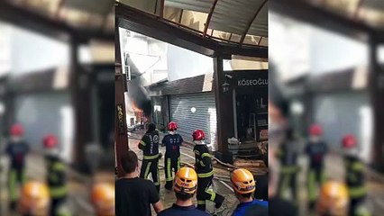 Denizli’de tarihi Kaleiçi Çarşısı’nda yangın çıktı