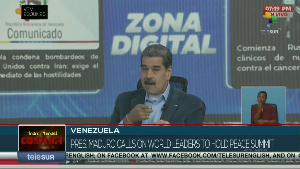 Venezuela, pres. Maduro calls on world leaders to hold Peace Summit