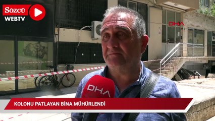 Kolonu patlayan bina mühürlendi, kapısı demir kaynatılarak kapatıldı