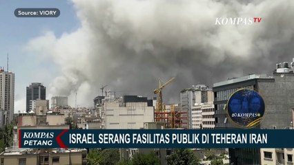 CCTV Rekam Ledakan Hebat Rudal Israel di Pusat Kota Teheran, Hancur Lebur!