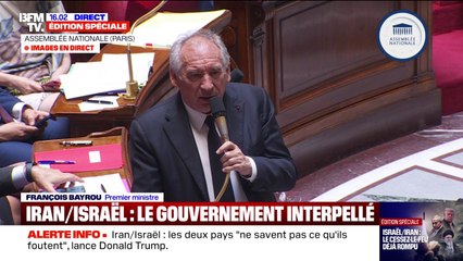 Cessez-le-feu entre l'Iran et Israël: François Bayrou espère une "ère nouvelle"