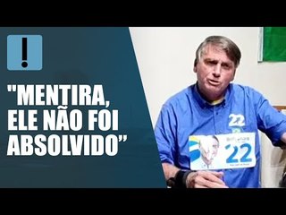 Jair Bolsonaro repete que Lula não foi absolvido: "Delatores vão pedir dinheiro de volta"