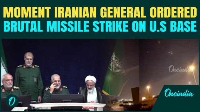 CHILLING FOOTAGE: Moment IRGC Ordered a Blistering Missile Strike on US Al-Udeid Base in Qatar