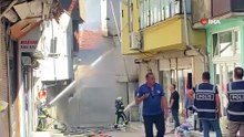 Tarihi çarşıdaki yangında çevre işyerleri tahliye edildi