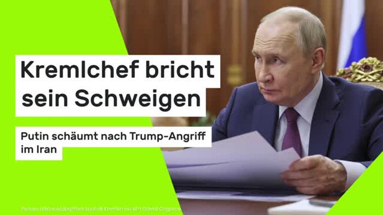 Wladimir Putin: Kremlchef bricht sein Schweigen: Putin schäumt nach Trump-Angriff im Iran