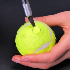 Tennis ball smoke bombs! 🎾✨