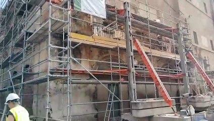 Visita a las obras de la Casa de los Canónigos