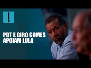PDT e Ciro Gomes confirmam apoio a Lula no 2º turno