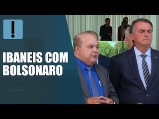 Bolsonaro recebe apoio "de coração" de Ibaneis Rocha governador reeleito do DF
