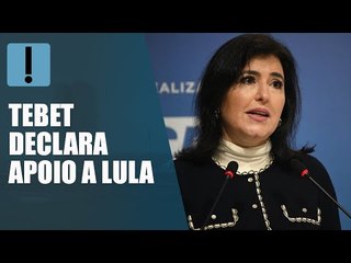 Simone Tebet declara voto em Lula "Depositarei nele o meu voto"