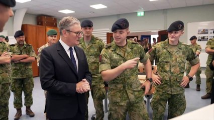 Keir Starmer visits Dutch marines training base