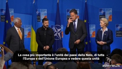 Zelensky: l'unità dei paesi Nato è la cosa più importante