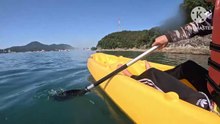 Unterwasserwelt mit Kayak