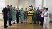 Celebrating St Margaret's Hospice 'Every Moment Counts' appeal.
