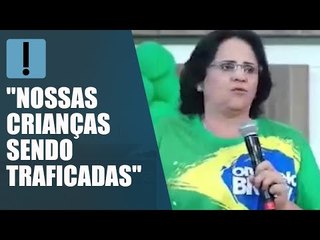 Damares denuncia exploração sexual de menores: "Seus dentinhos são arrancados"