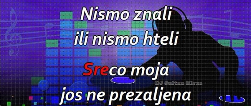 Srećo moja, još neprežaljena - Šeki Turković (uživo karaoke)