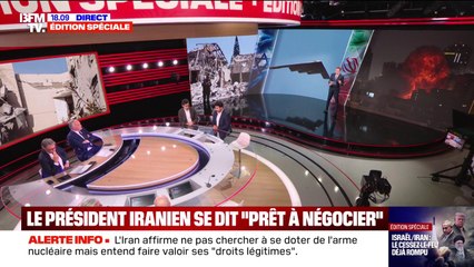 Iran/Israël: le président iranien dit être prêt à revenir "à la table des négociations"