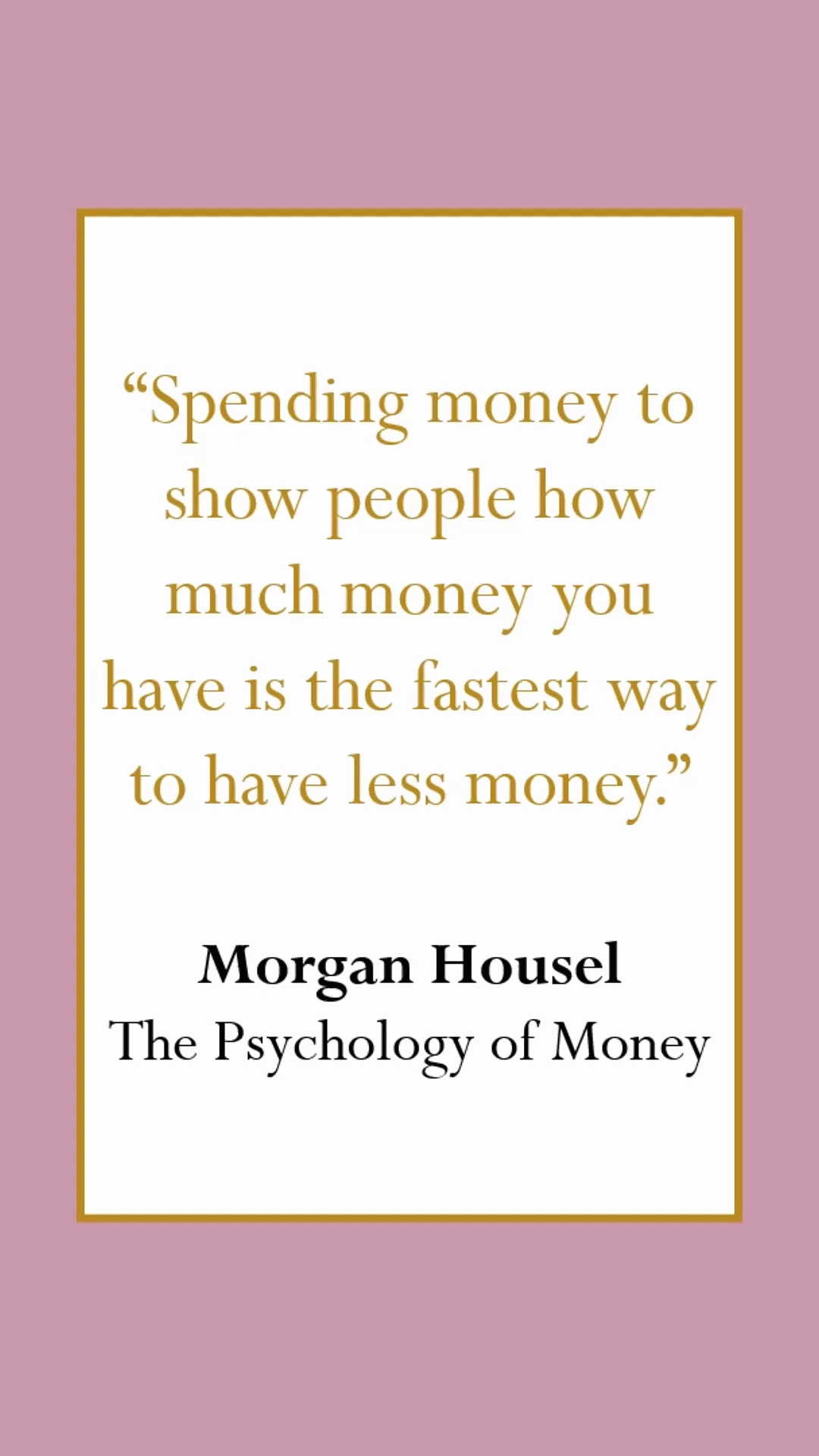 Don’t Spend Money To Show Off Wealth Spend Money To Invest In The Future #personalfinance