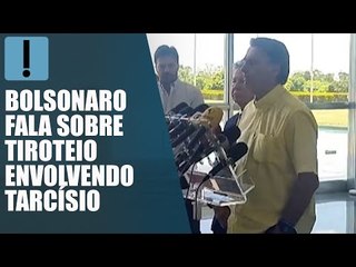 Bolsonaro diz que Tarcísio deveria se preocupar mais ainda com segurança