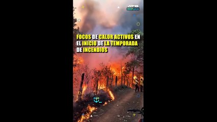 9 focos de calor activos en Bolivia