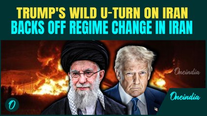 Trump BACKS DOWN After Khamenei's Threats; Flips on Iran’s Regime Change Days After Calling for MIGA
