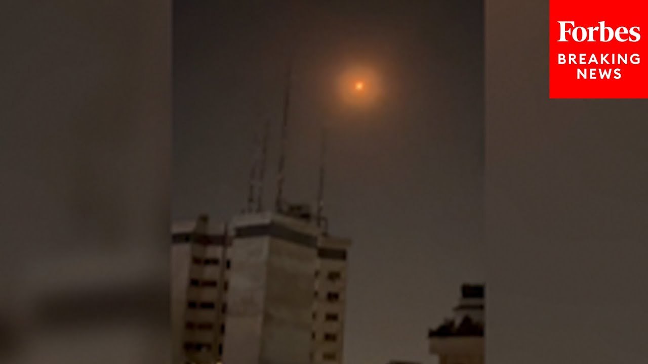 Footage Shows Explosions In The Sky Above Tehran, Iran As Israel Continues Air Strikes