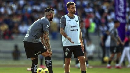 Sergio Ramos y Sergio Canales entrenan juntos y se preparan para el Rayados vs Urawa Red Diamonds