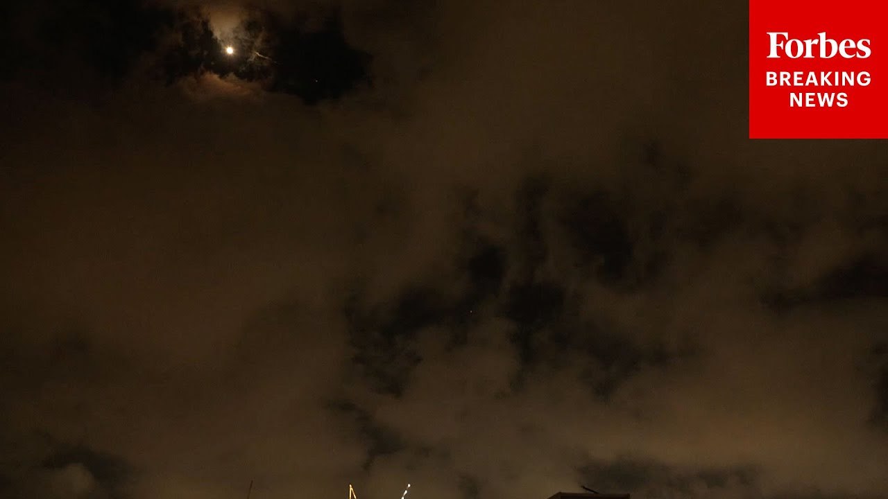 Explosions Seen Above Tel Aviv, Israel, As Iran Continues Missile Strikes