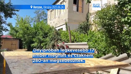 Legkevesebb 17 ember meghalt és csaknem 280-an megsebesültek a Dnyipro elleni légicsapásokban