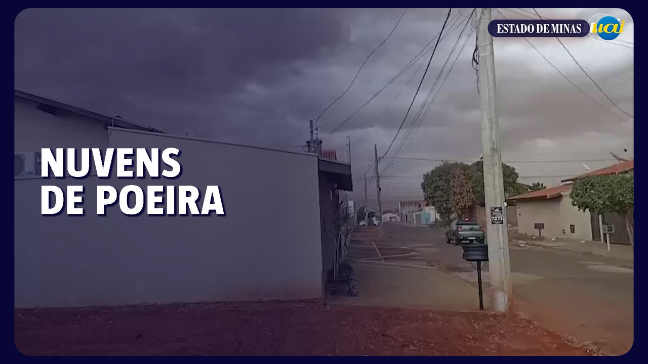 Nuvens de poeiras são registradas em cidades em Frutal e outras cidades do Triângulo Mineiro e do Alto Paranaíba