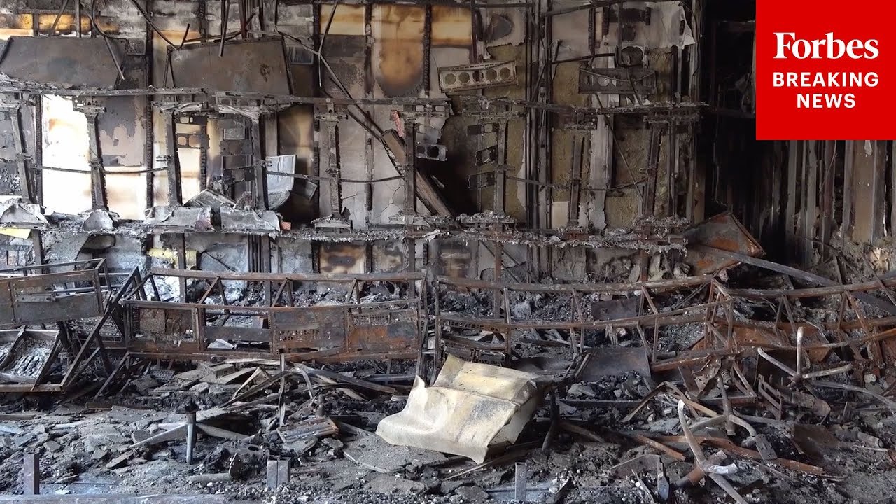 Cameras Get Footage Inside Wrecked Iran State TV Headquarters In Tehran After Israeli Airstrikes