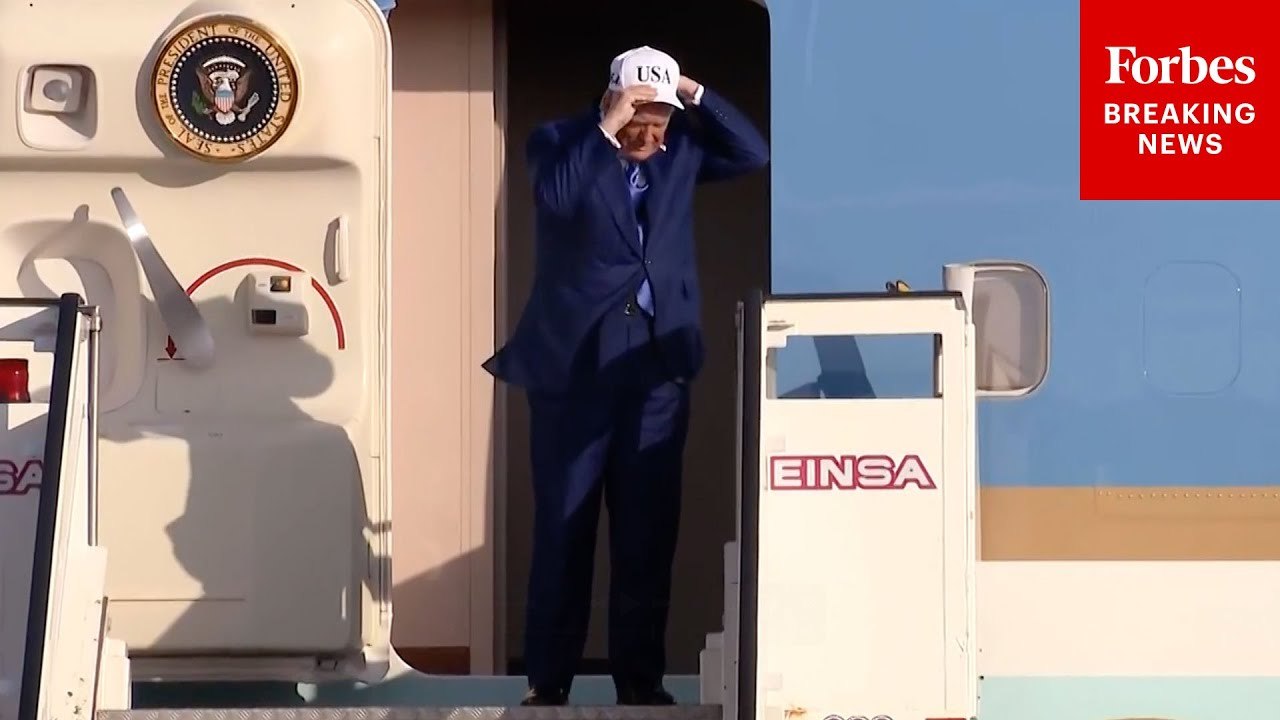 President Trump Arrives In The Netherlands For The 2025 NATO Summit