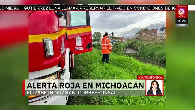 Protección Civil activa alerta roja por intensas lluvias en Michoacán